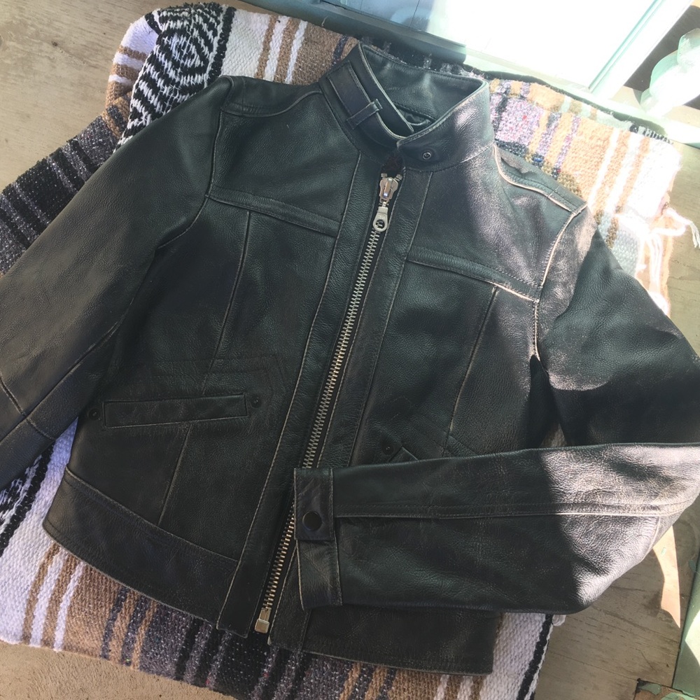 GAP Limited Edition Distressed Leather Jacket